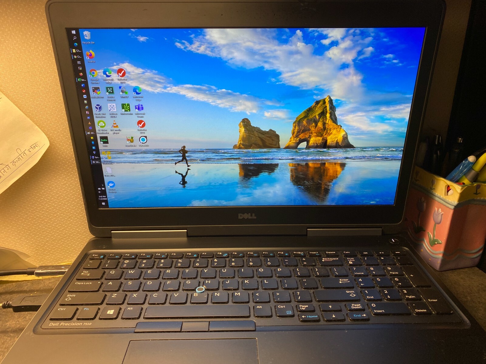 Dell Precision Laptop 7510 Xeon 32GB RAM 400 GB SSD MS Win10 Pro 15.6″ w/dock