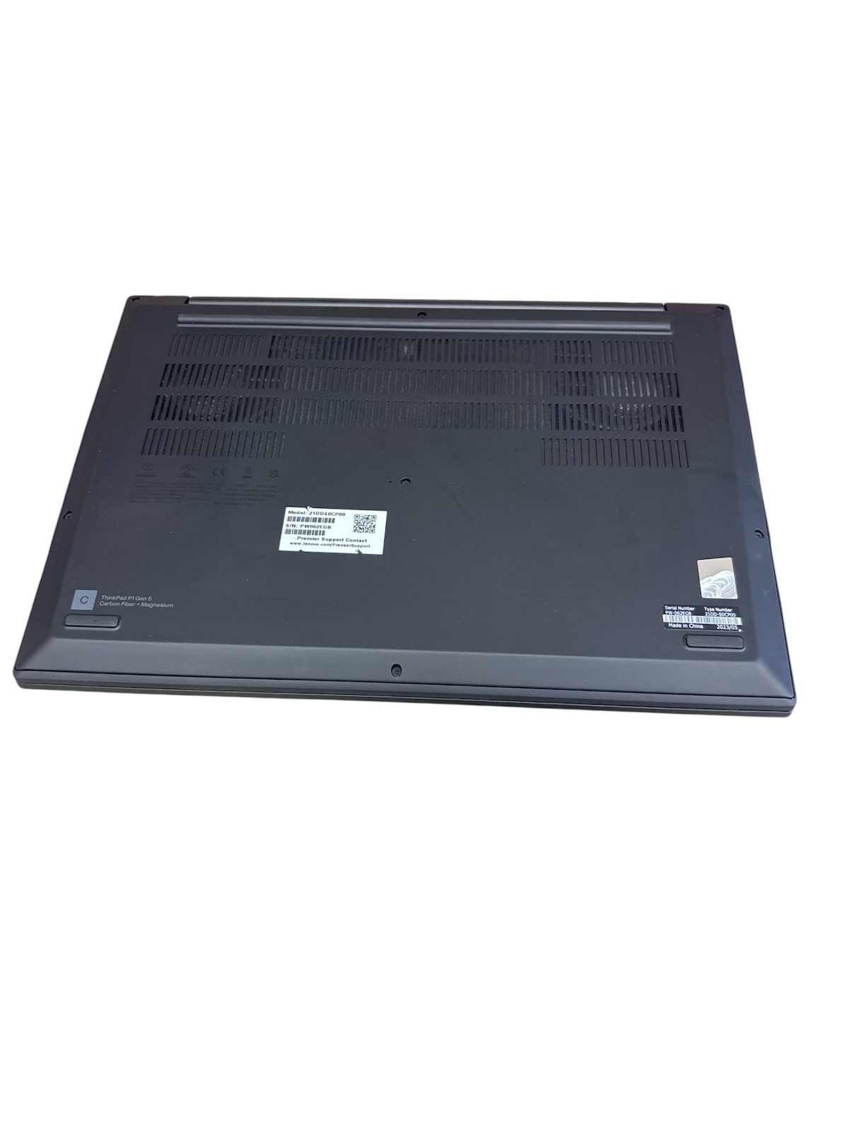 Lenovo Thinkpad P1 Gen 5 16″ Touch i7-12800H 32GB 512GB RTX A1000 Win 11 No AC
