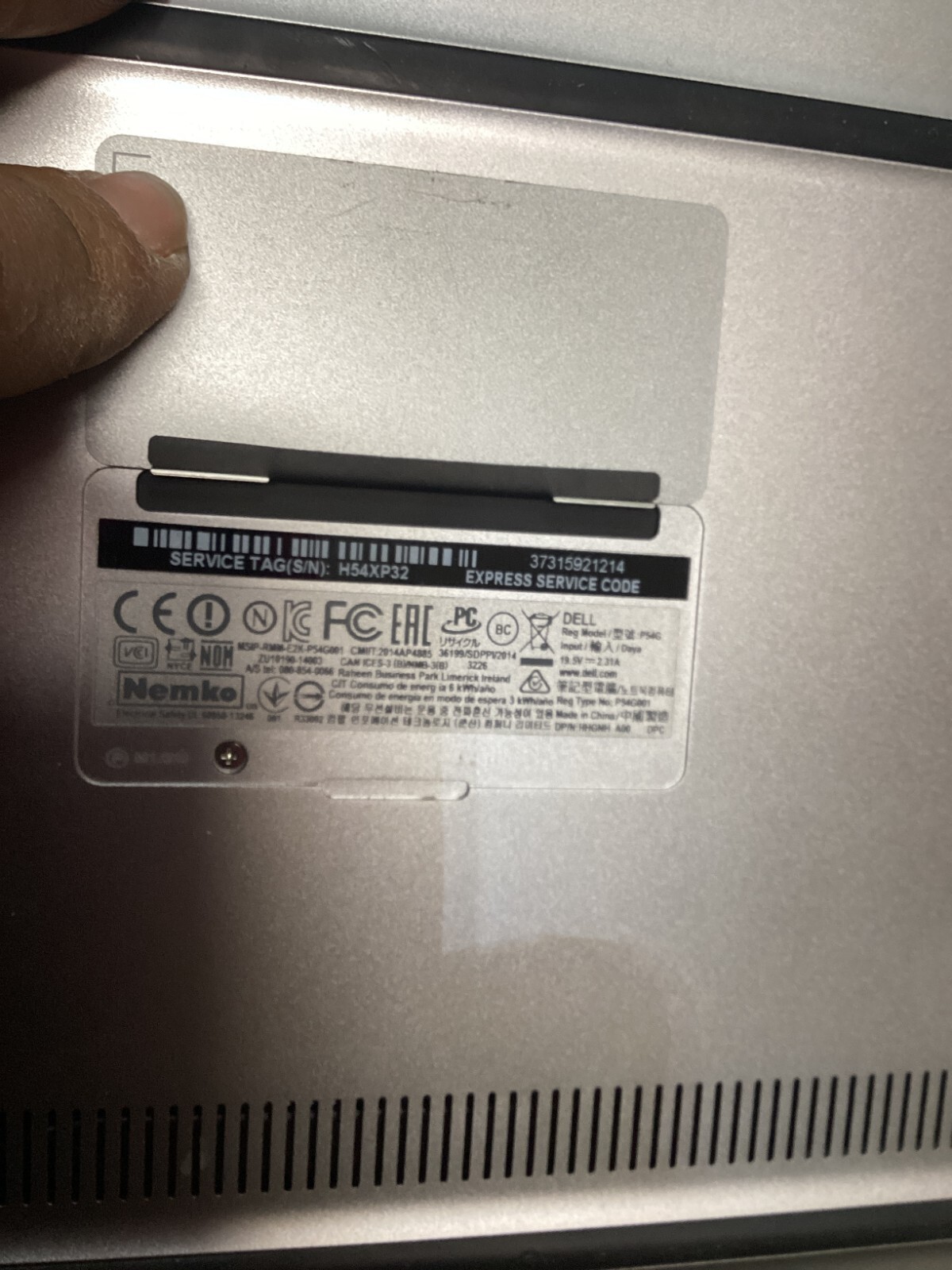 Dell XPS P54G Touch Notebook Laptop 13.3″ Intel inside Core i5 Windows 10 Silver