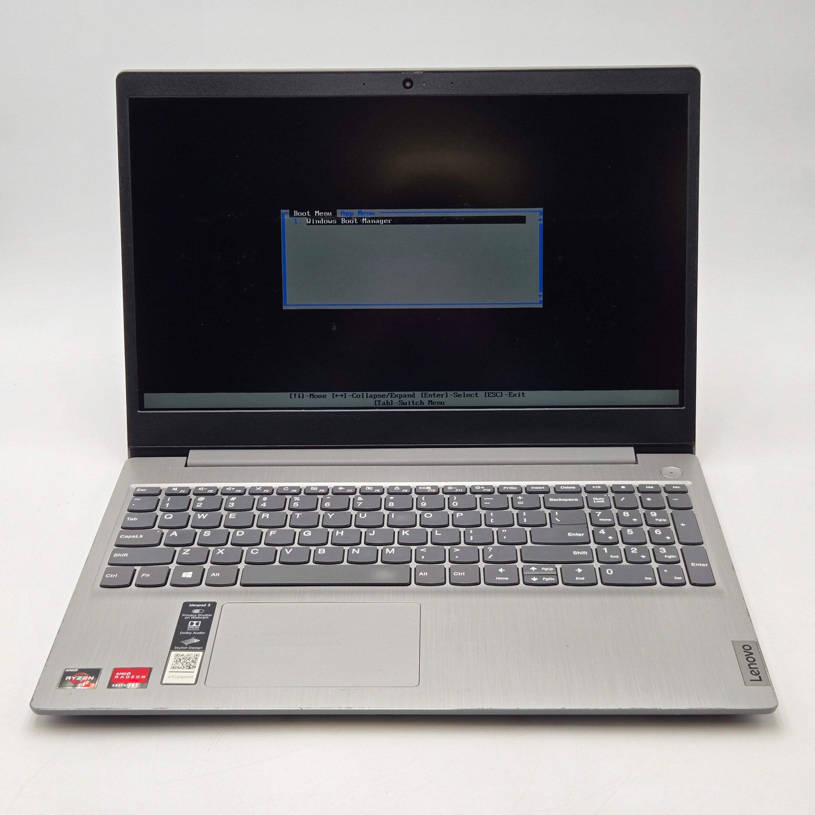 Incomplete Lenovo IdeaPad 3 Laptop Ryzen 3 3250U 8GB RAM *NO SSD or OS*