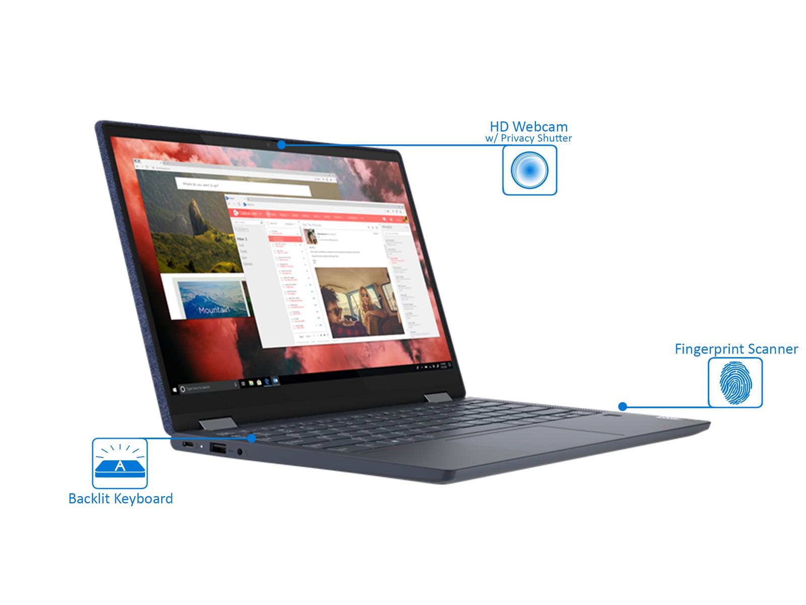 Lenovo Yoga 6, 13″ FHD Touch, Ryzen 7 4700U, 8GB RAM, 512GB SSD, Windows 10 Pro