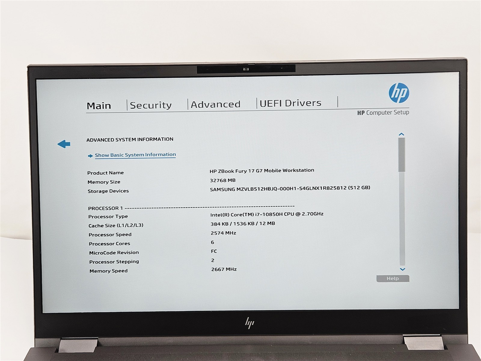 HP 17.3″ ZBook Fury 17 G7 Intel Core i7-10850H 32GB 512GB SSD RTX 4000
