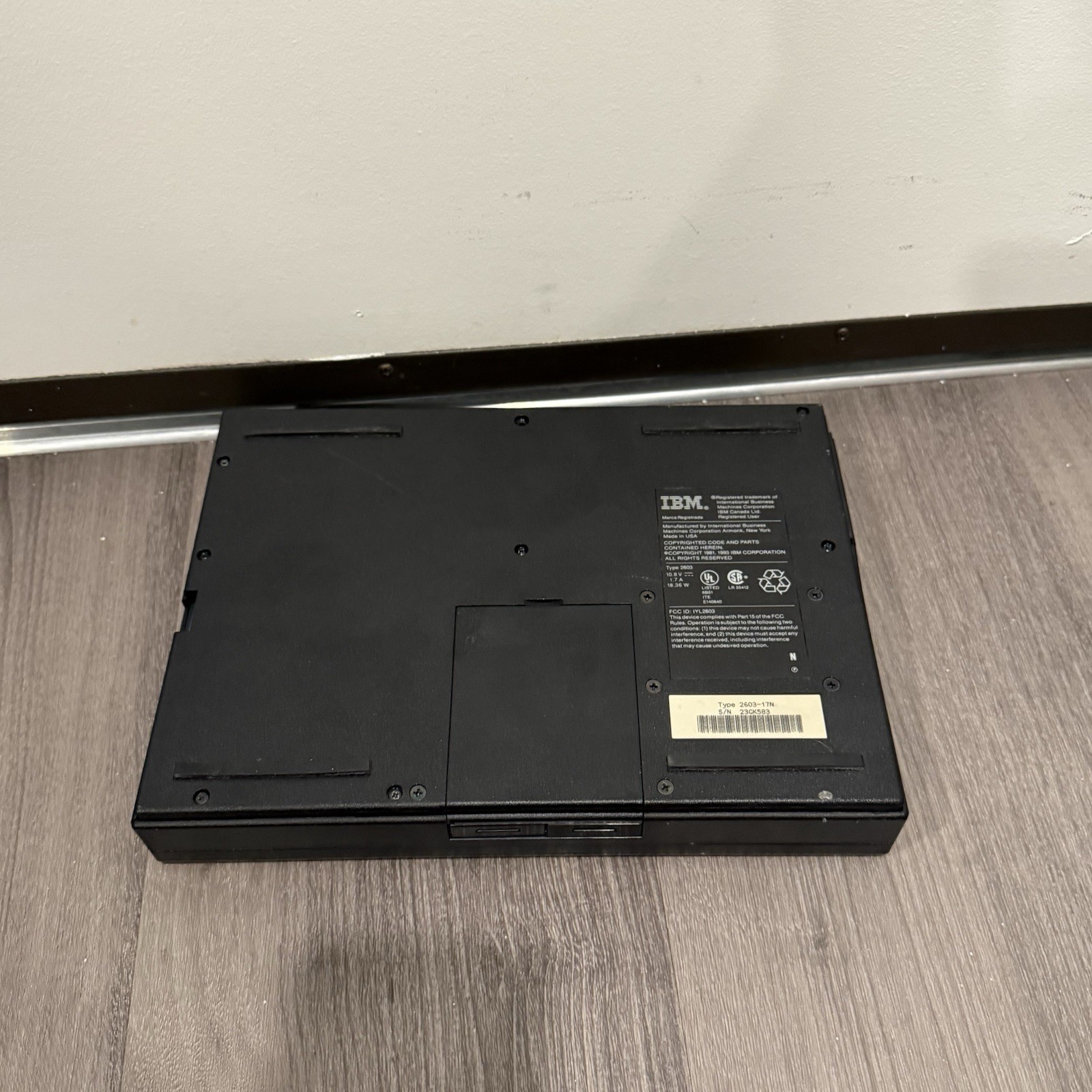 RARE IBM ThinkPad 2603-17n *as Is Untested No Charger*