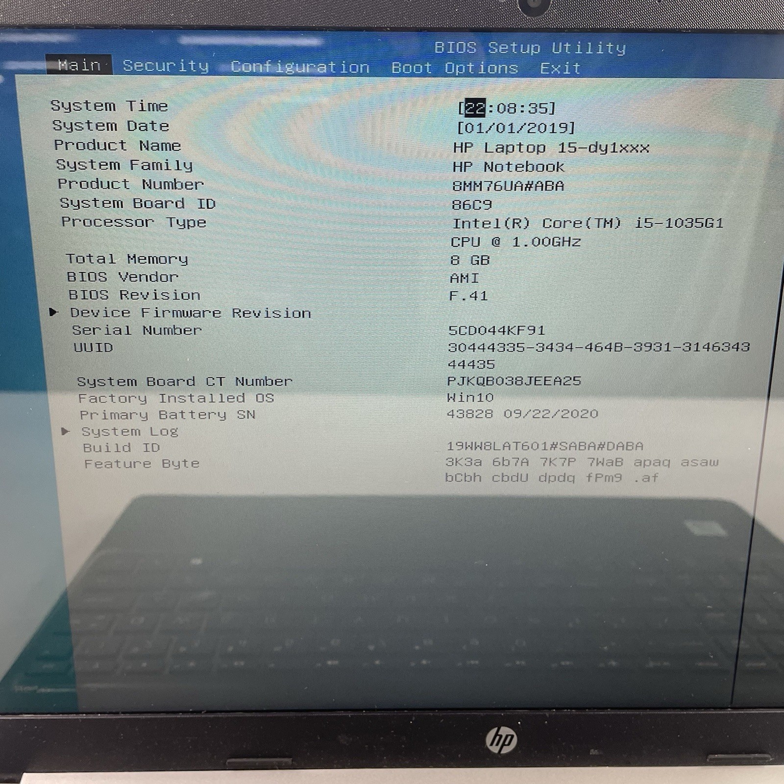 HP 15-dy1051WM 15.6″ i5-1035G1 1.00 GHz 8 GB RAM No SSD/OS/AC – Bad Bottom