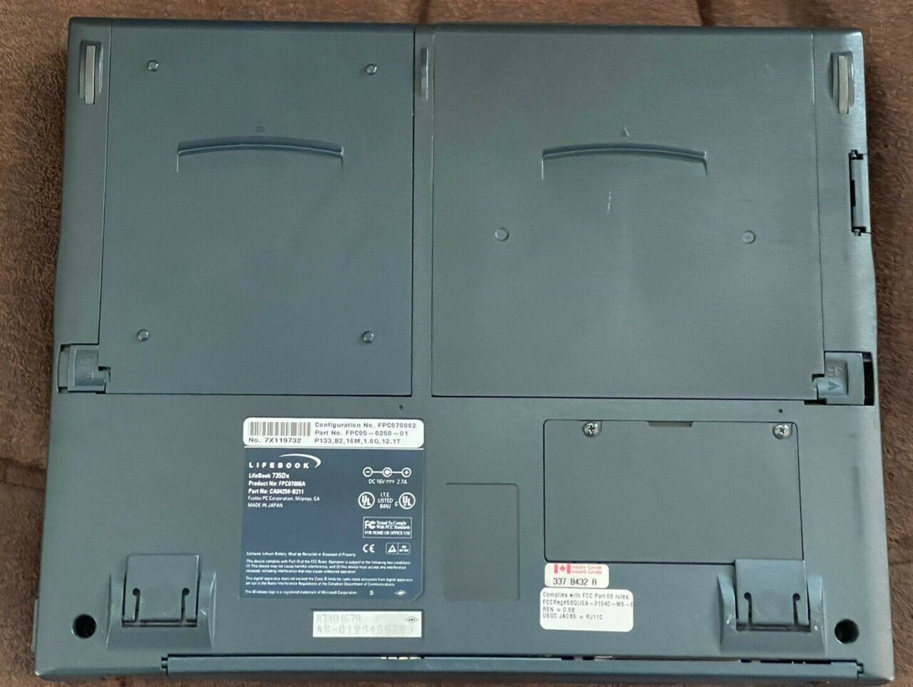 Fujitsu 166MHz MMX 32MB 1.6GB HDD USB CD Windows 95 98SE or 2000 Grade A Vintage