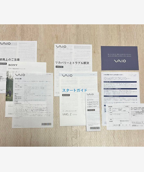 VAIO Z clamshell model VZJ131 memory 16GB SSD256GB Core i5-6267U Windows10