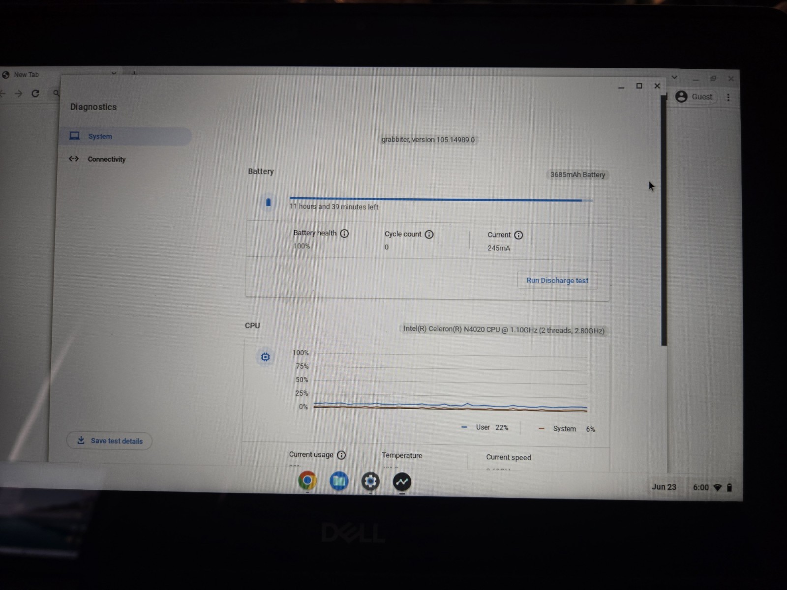 Dell Chromebook 3100 touchscreen 2-in-1 Laptop 8GB RAM, 32GB Storage Open Box