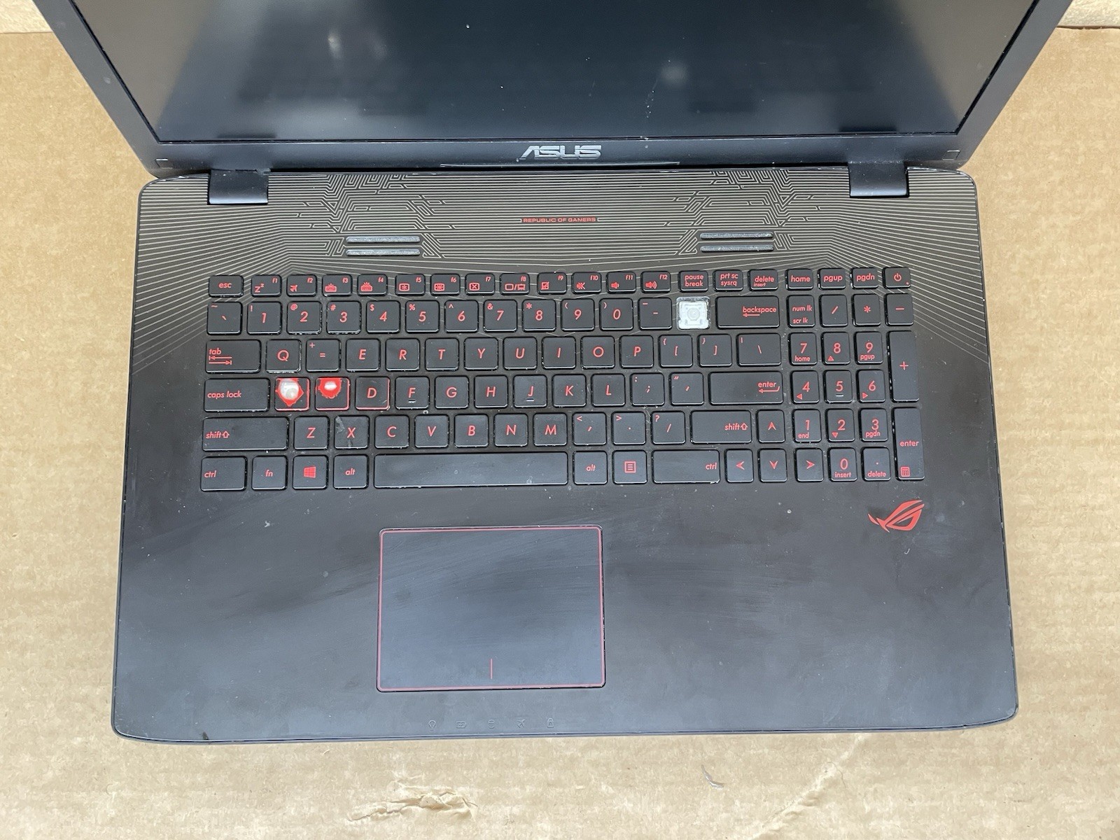 ASUS GL552V Laptop w/ Intel Core i7-6700HQ 2.60 GHZ, 8GB RAM, WIN10 – *READ*
