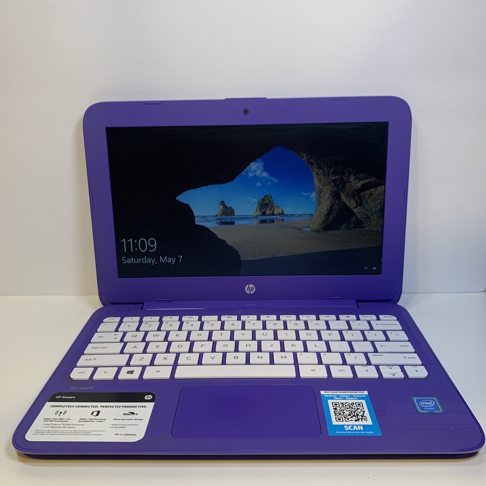 HP 11-y020wm Stream 11.6″ HD Celeron N3060 1.6GHz Intel HD Graphics 400 4GB RAM