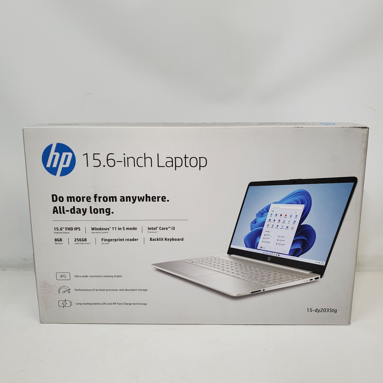 HP 15-DY2035TG 15.6″ Laptop Intel Core i3-1125G4 8GB Memory 256 SSD Windows 11