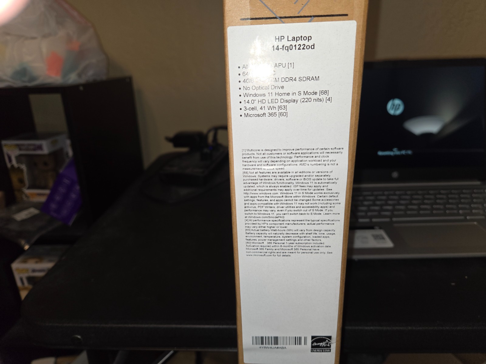 HP LAPTOP 14-FQ0122OD AMD 3020E APU 64GB EMMC 4GB SODIMM DDR4 SDRAM WINDOWS 11