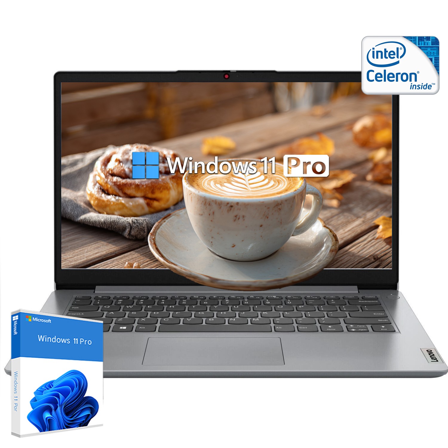 Lenovo Ideapad 1 14″ Student Laptop – Intel N4020, 4GB RAM – 64GB eMMC, Win11Pro