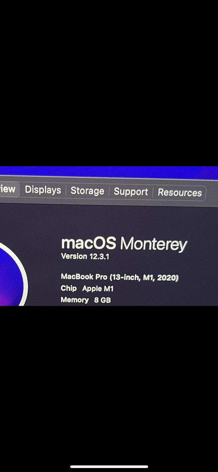 Apple MacBook Pro 2020 M1 8-Core 8GB RAM 256GB SSD Mac OS 8-Core GPU – CL9330