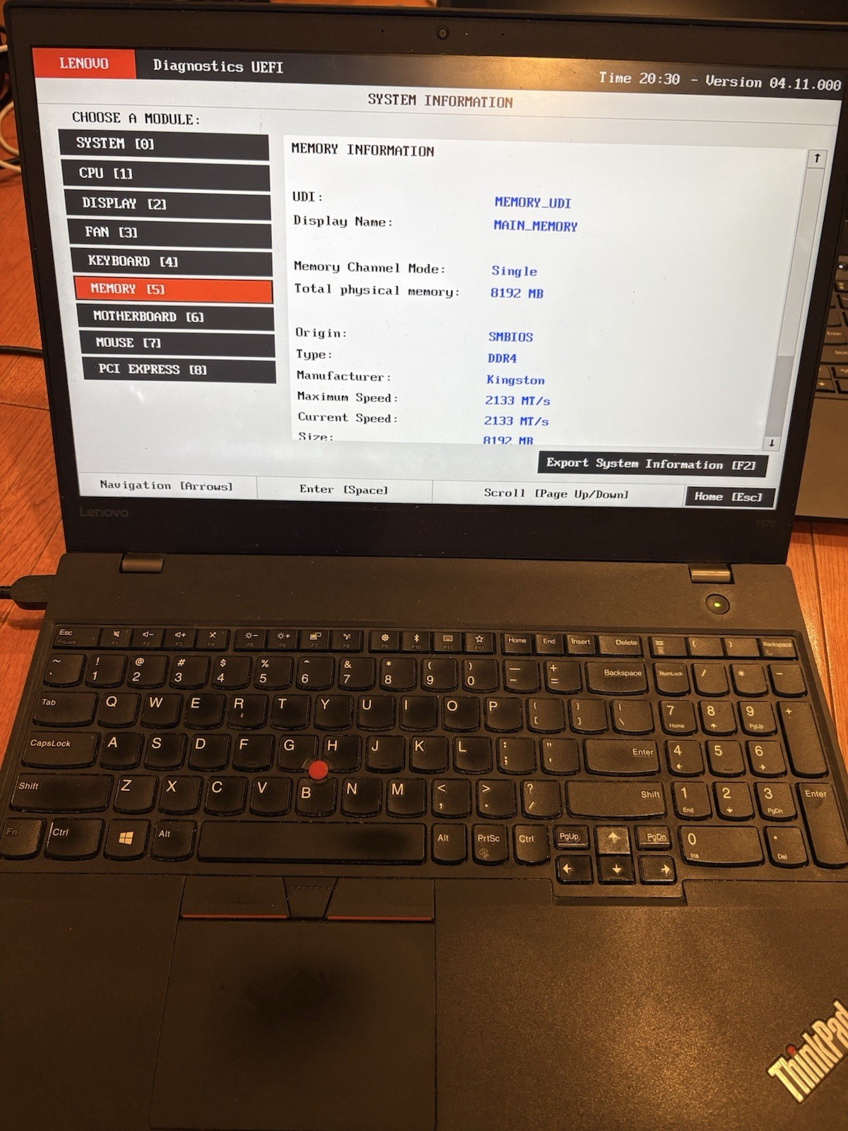 Lenovo ThinkPad T570 i7-7600U @2.60GHz | No Drive | 8GB RAM | No OS