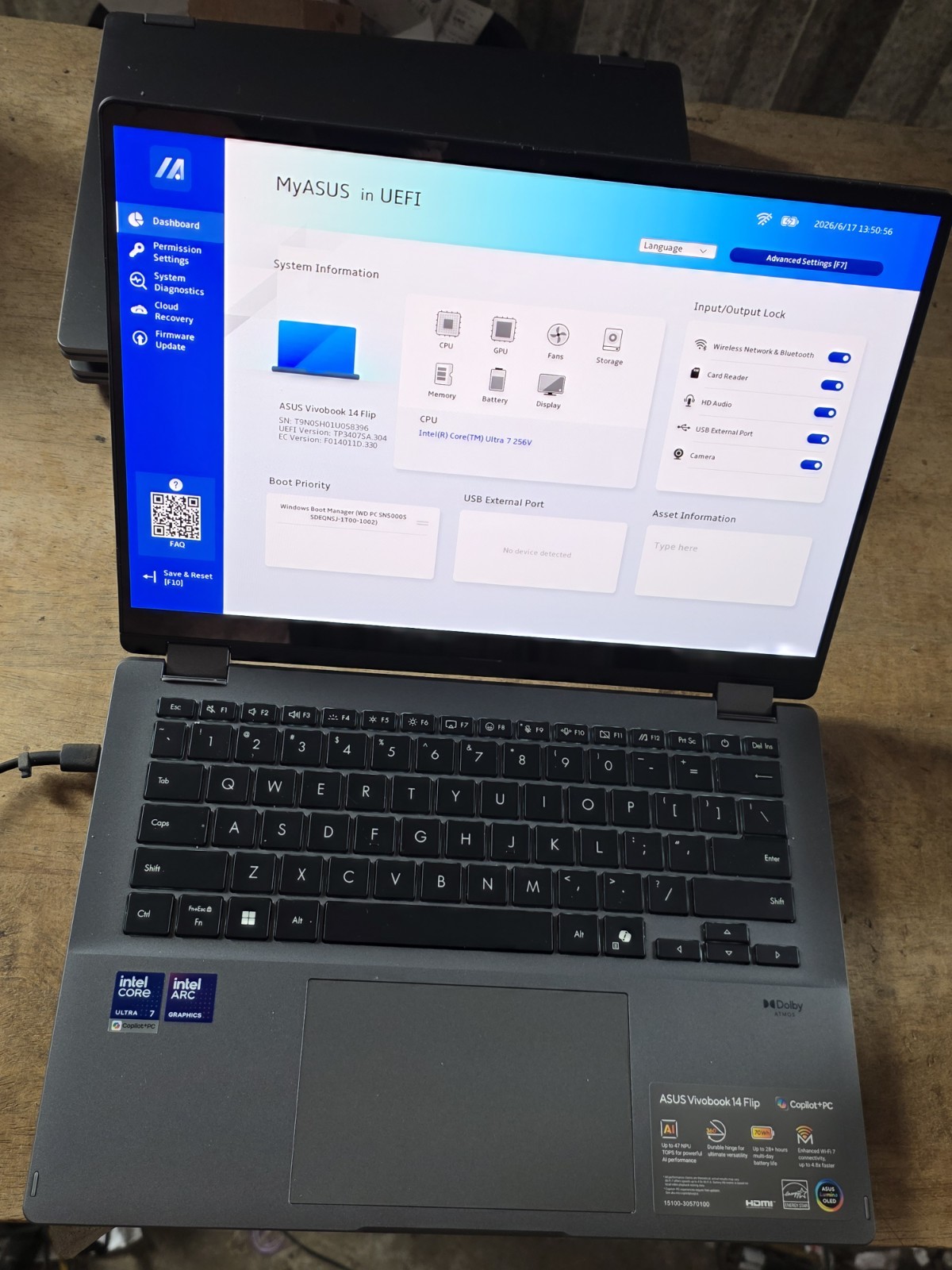 Asus Vivobook 14 Flip Core Ultra 7 256V 2.2GHz 16GB 1TB 14″ TP3407SA 58396