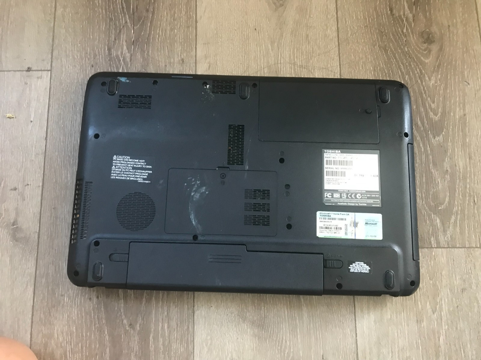 Toshiba Satellite C655-S5049 15.6″ Intel Celeron 900 2.20GHz 2GB RAM 250GB HDD