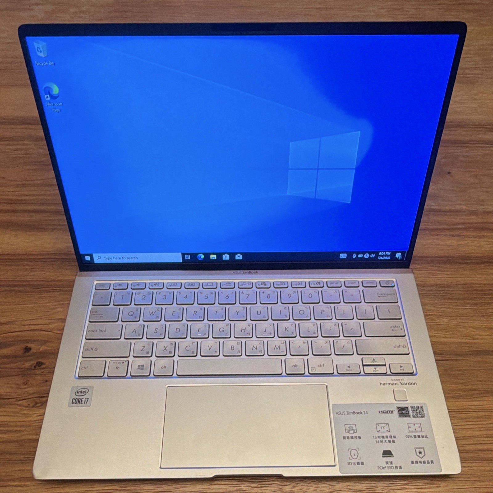 ASUS ZenBook 14 UX434FA i7-10810U 32GB RAM 512GB SSD Win10 Pro Tested（05）