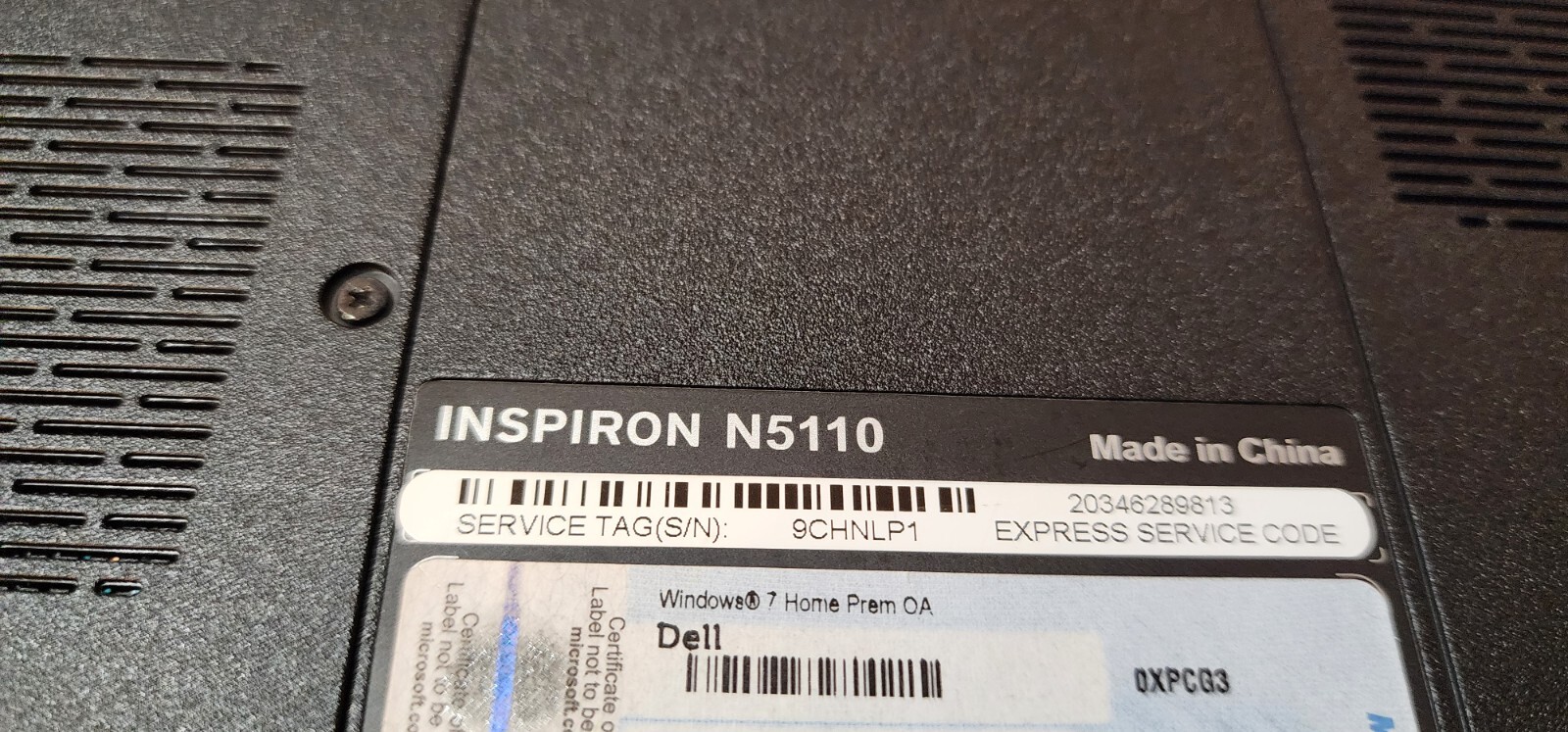 DELL INSPIRON N5110 I3-2310M @ 2.10GHz 6GB RAM 500GB HDD