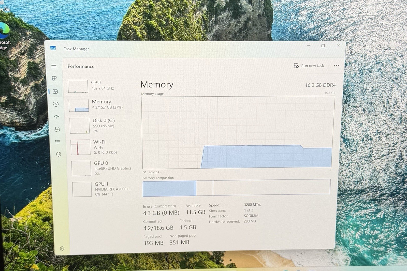 Dell Precision 5550 i7-11800H 16GB 1 TB RTX A2000 FHD+ Win11 Pro Workstation
