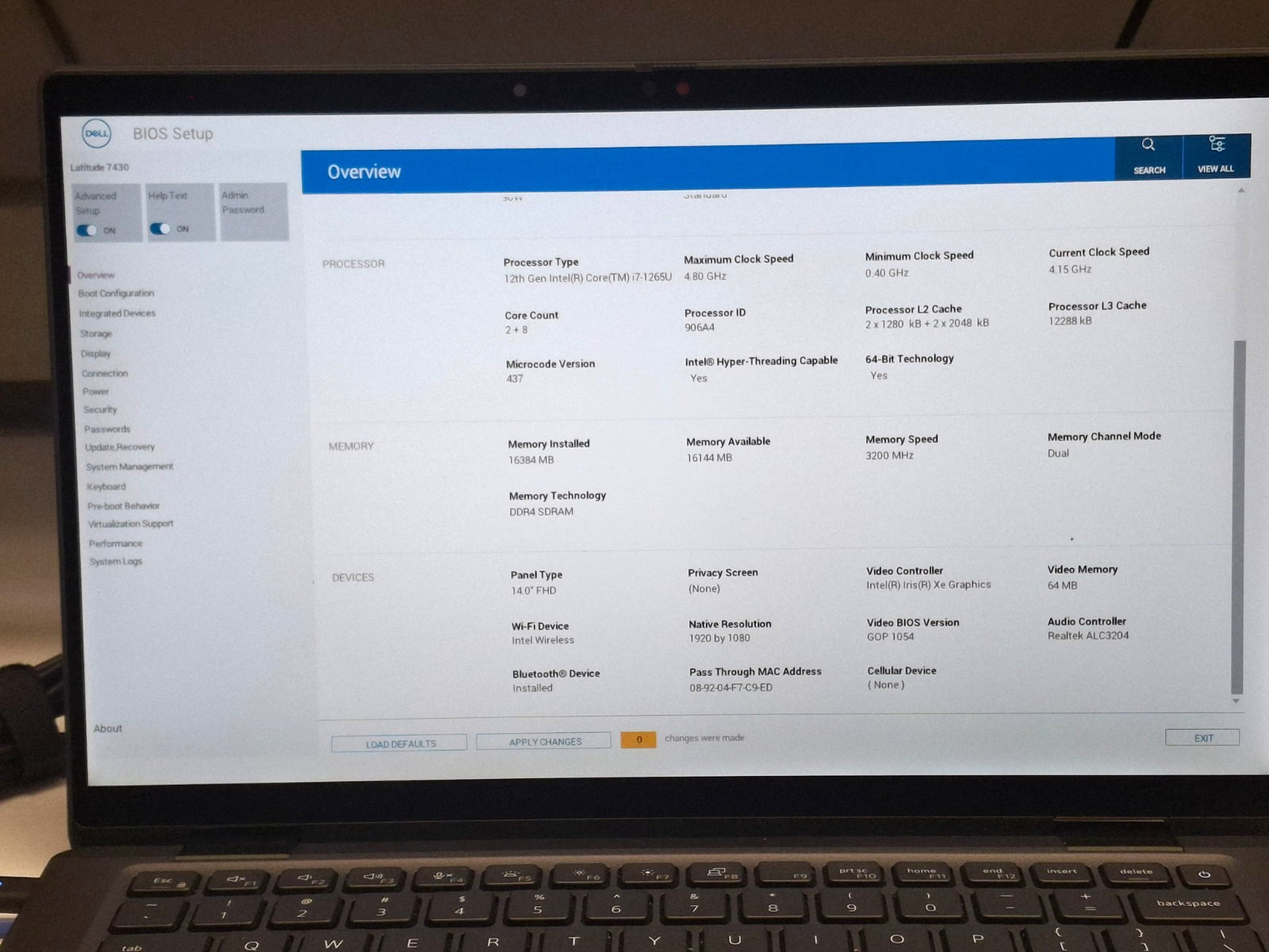 Dell Latitude 7430 Core i7-1265U 16GB Ram 256 GB NVMe Win11P 2-in-1 Touch