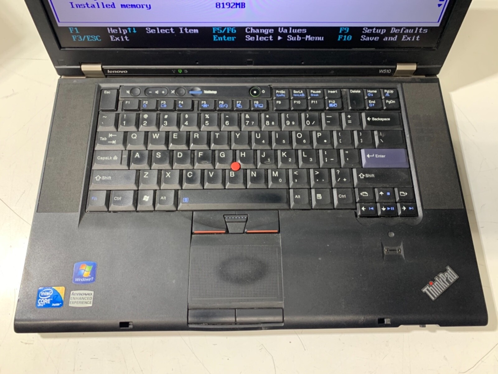 Lenovo ThinkPad W510 Core i7-Q720 15.6” laptop