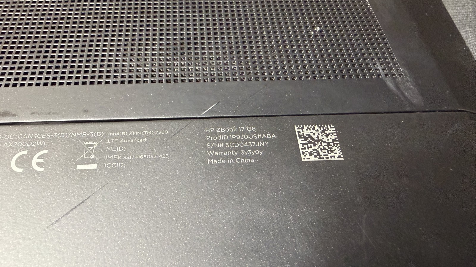 HP ZBook 17 G6 i7-9850H 2.6GHz, 256 + 224GB SSD, 32GB RAM W10 NVIDIA RTX 4000