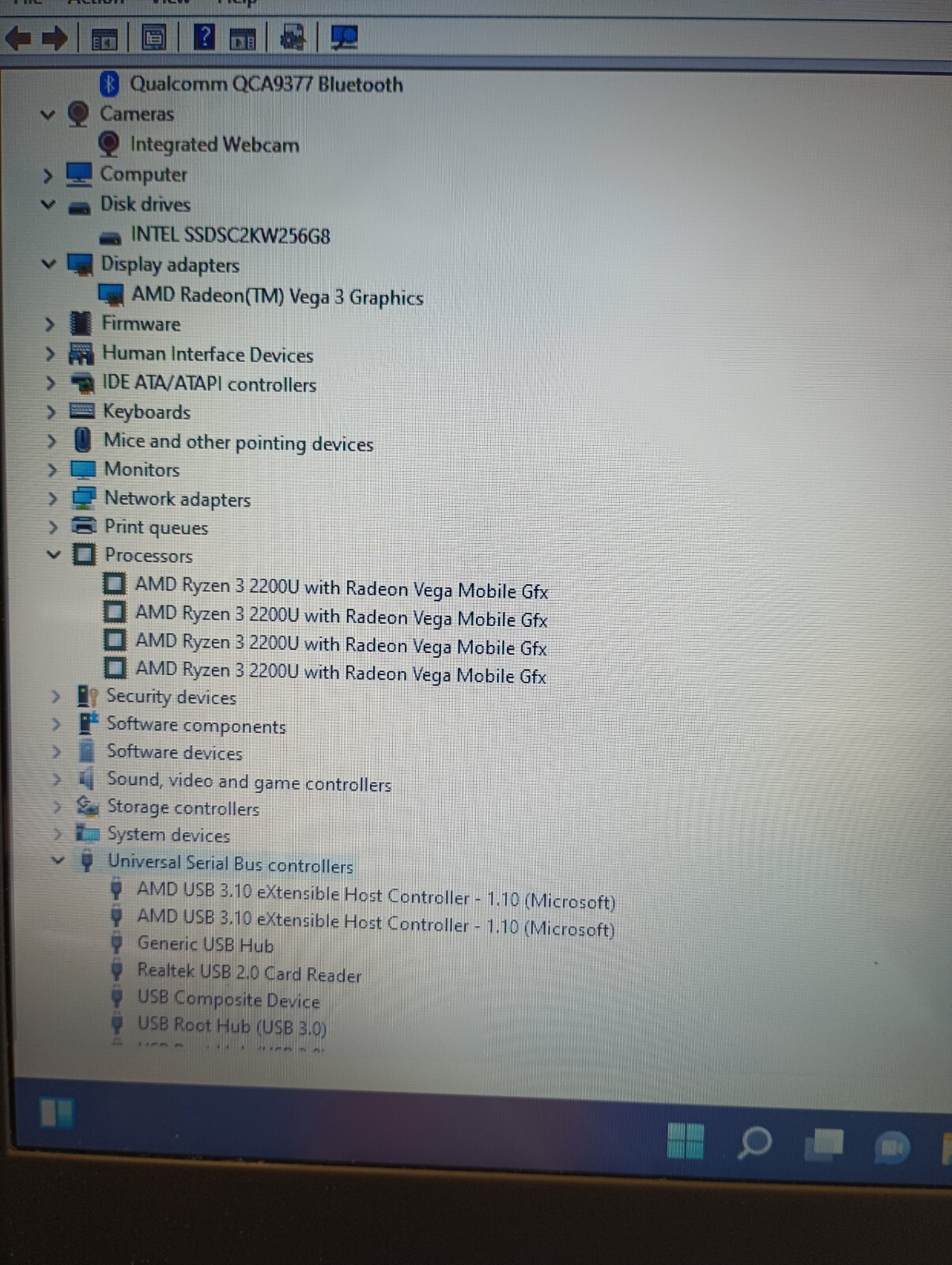 9123 Inspiron 3585 w/charger.Ryzen 3.16GB.256GB SSD.15.6″ Touch.Radeon Graphics