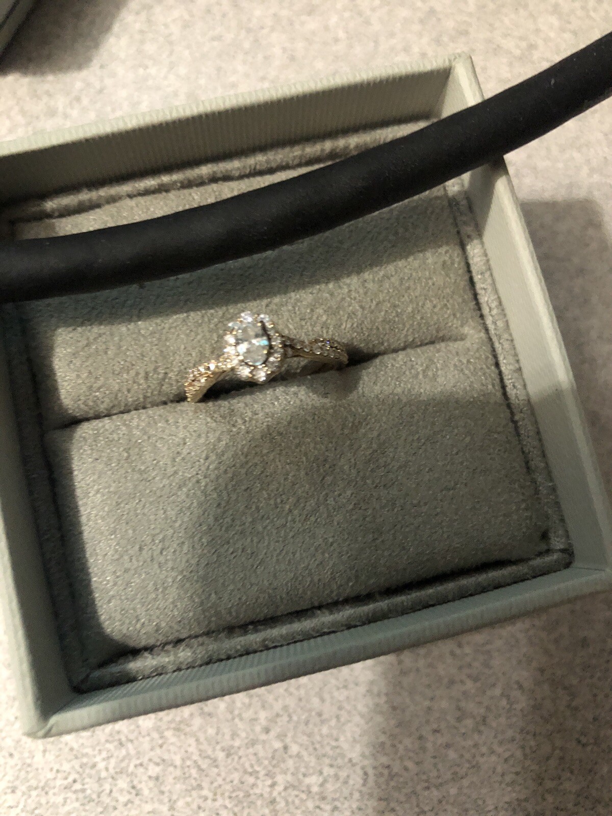 1 Carat Diamond Engagement Ring Yellow Gold Enhanced With Diamonds