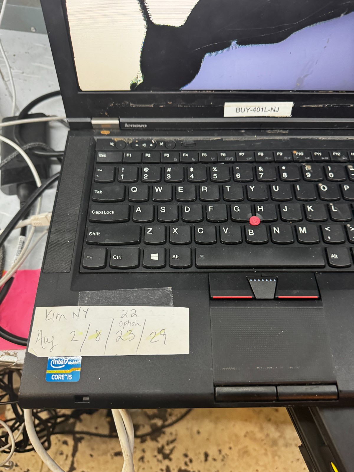LENOVO THINKPAD T430 INTEL CORE i5 Laptop for Parts/Repair #6072