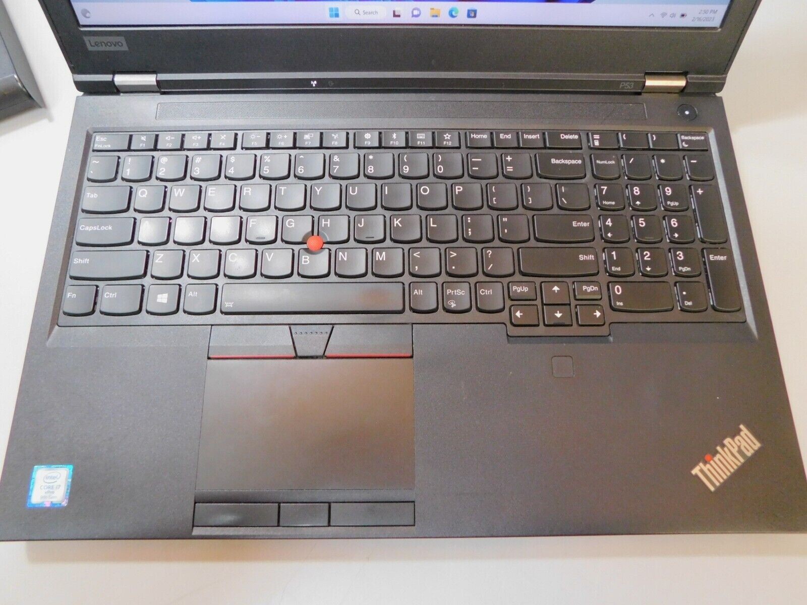 ThinkPad P52 i7-8850H 32GB 512GB NVMe SSD nVidia P1000 Win 11 Office 2021