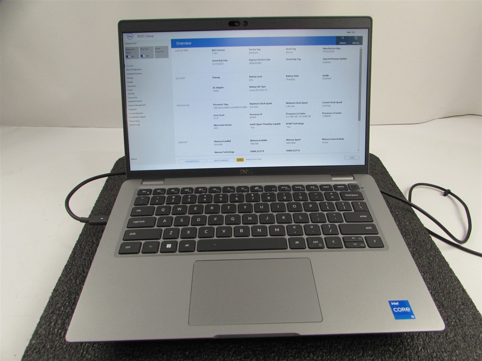 DELL LATITUDE 5440 (Ultrabook) FHD CORE I5-1345U 256GB SSD 8GB RAM NO O.S
