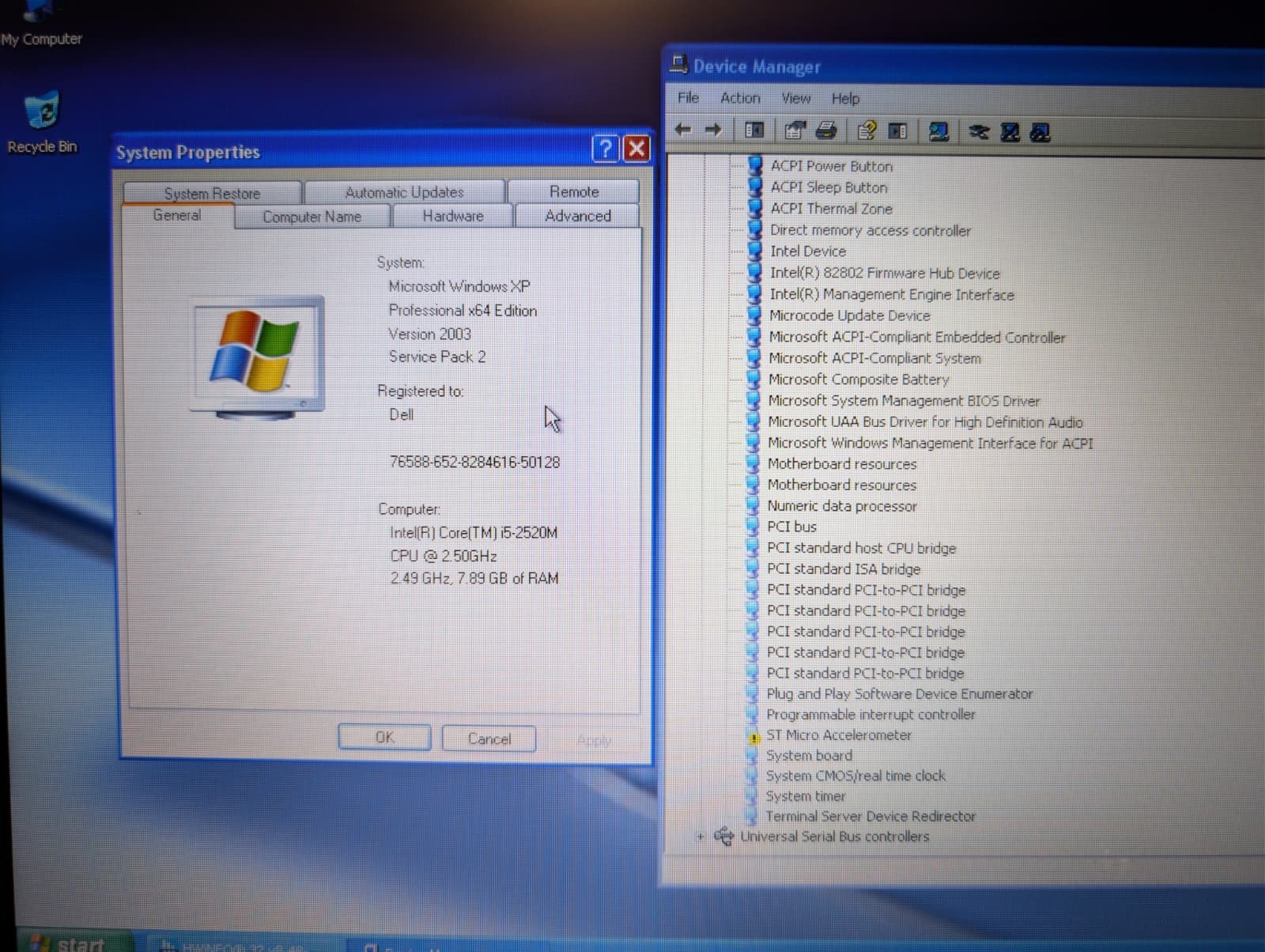 Dell Latitude E5520 | i5 2nd Gen 8GB RAM 250GB HDD | Win XP Pro 64-Bit | DVD-RW