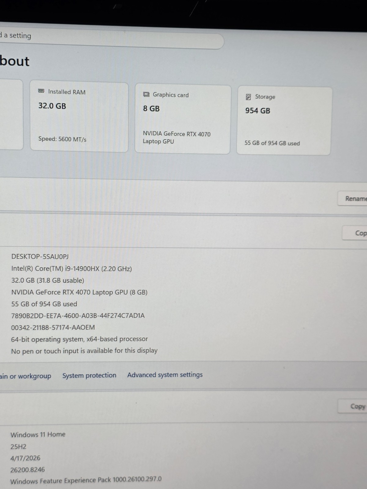 MSI Raider GE78HX 17″ QHD+ 240 Hz Gaming Laptop i9-14900HX RTX 4070 32GB RAM 1TB