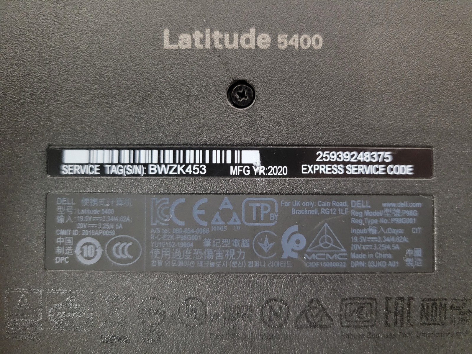 Dell Latitude 5400 i5-8365U 8GB RAM 256GB SSD Windows 11 Pro – CLP17A