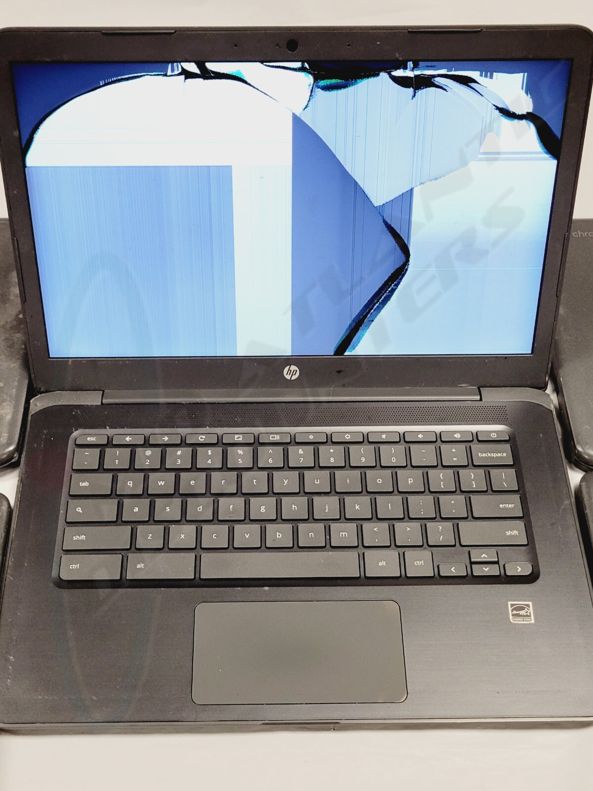 5 HP 14″ Chromebook 14A G5 Laptops 7CZ87UT#ABA Damaged Screens, Tested: Power On