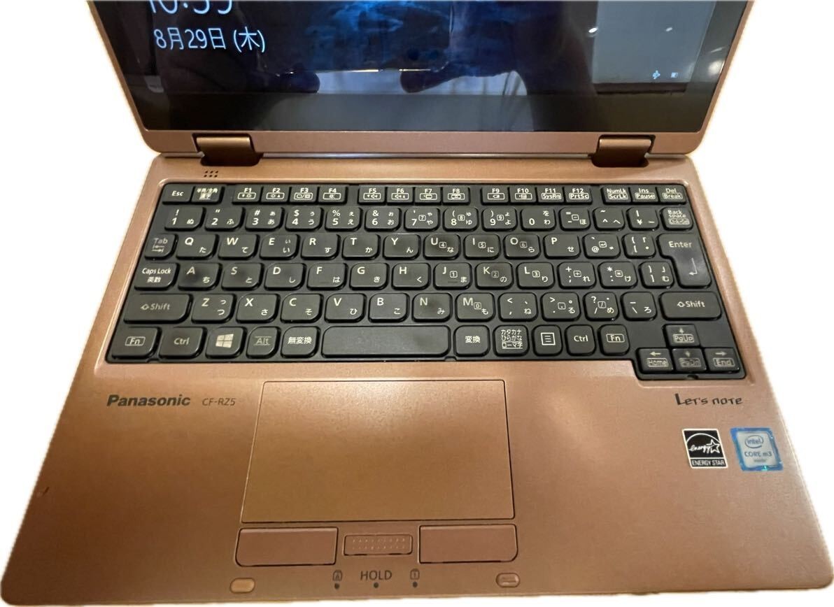 Panasonic Let’s note CF-RZ5 CF-RZ5VFEPR m3-6Y30 8GB RAM 128GB SSD Blue & Copper