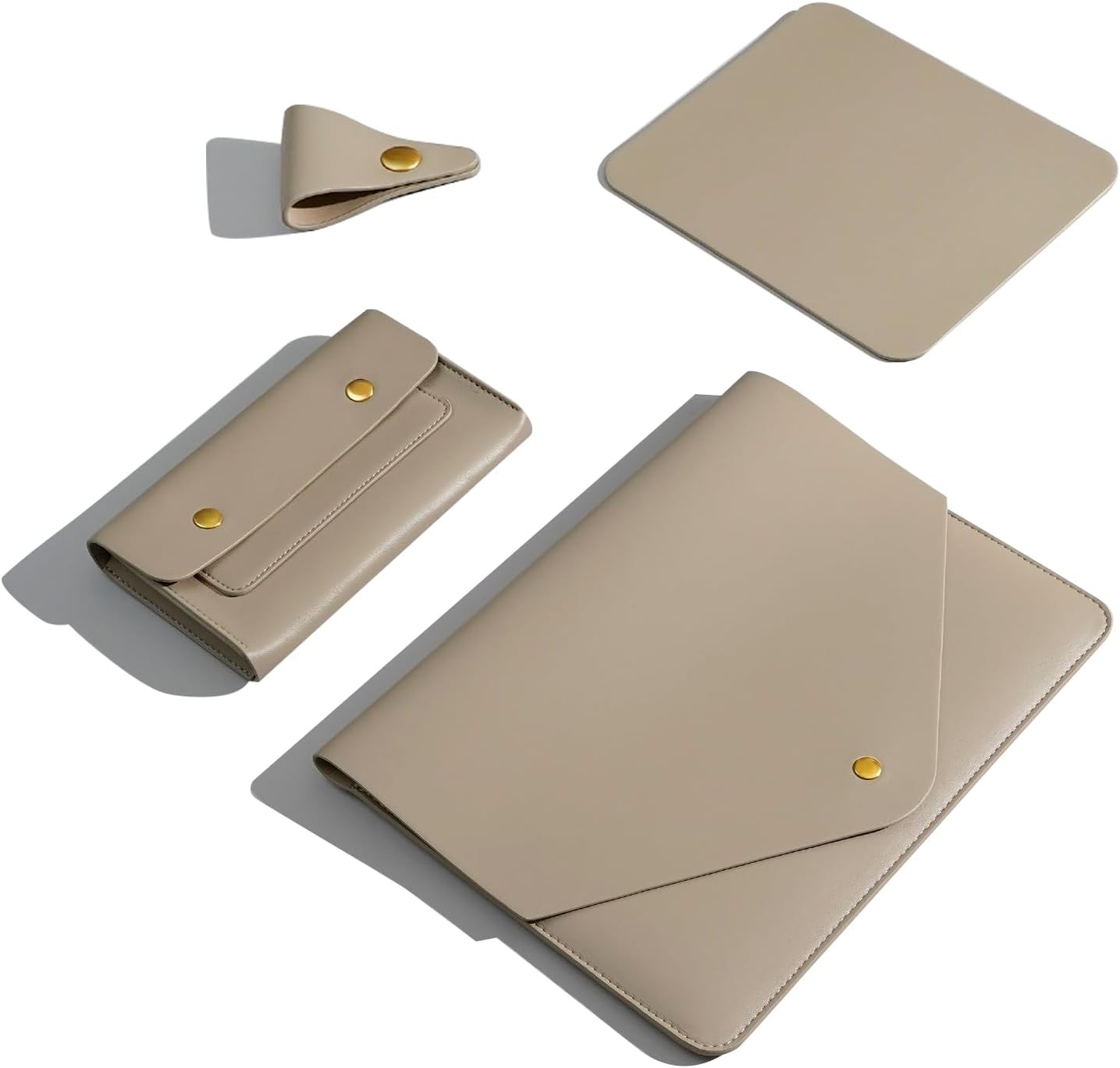 PU Leather Laptop Sleeve 16 Inch for New MacBook Pro 16 A2991 A2780, MacBook Pro