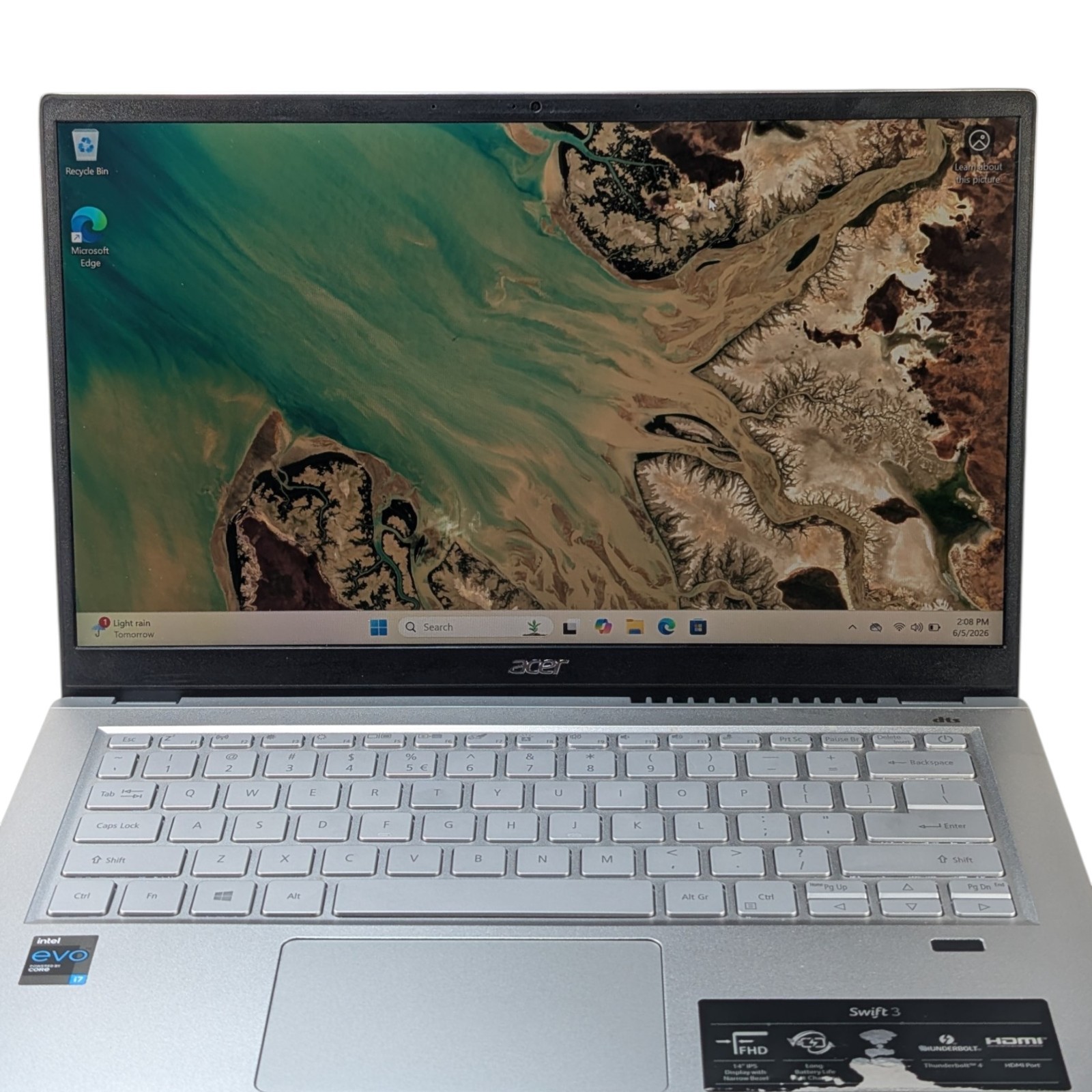 Acer Swift 3 SF314-511 14″ FHD Laptop i7-1165G7 256GB SSD 8GB RAM Silver✅🔌
