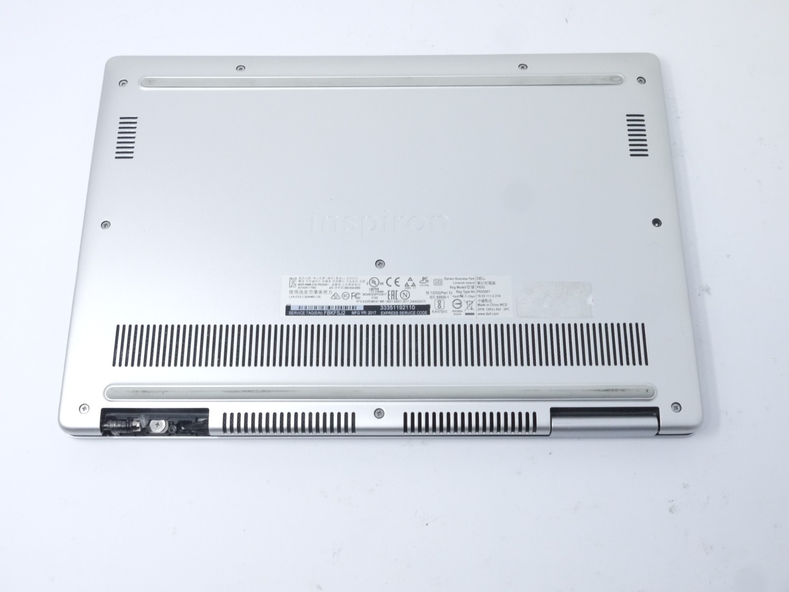 Dell Inspiron 7370 13″ Laptop – Core i7-8th / 8GB / 240GB SSD – New Batt – Read
