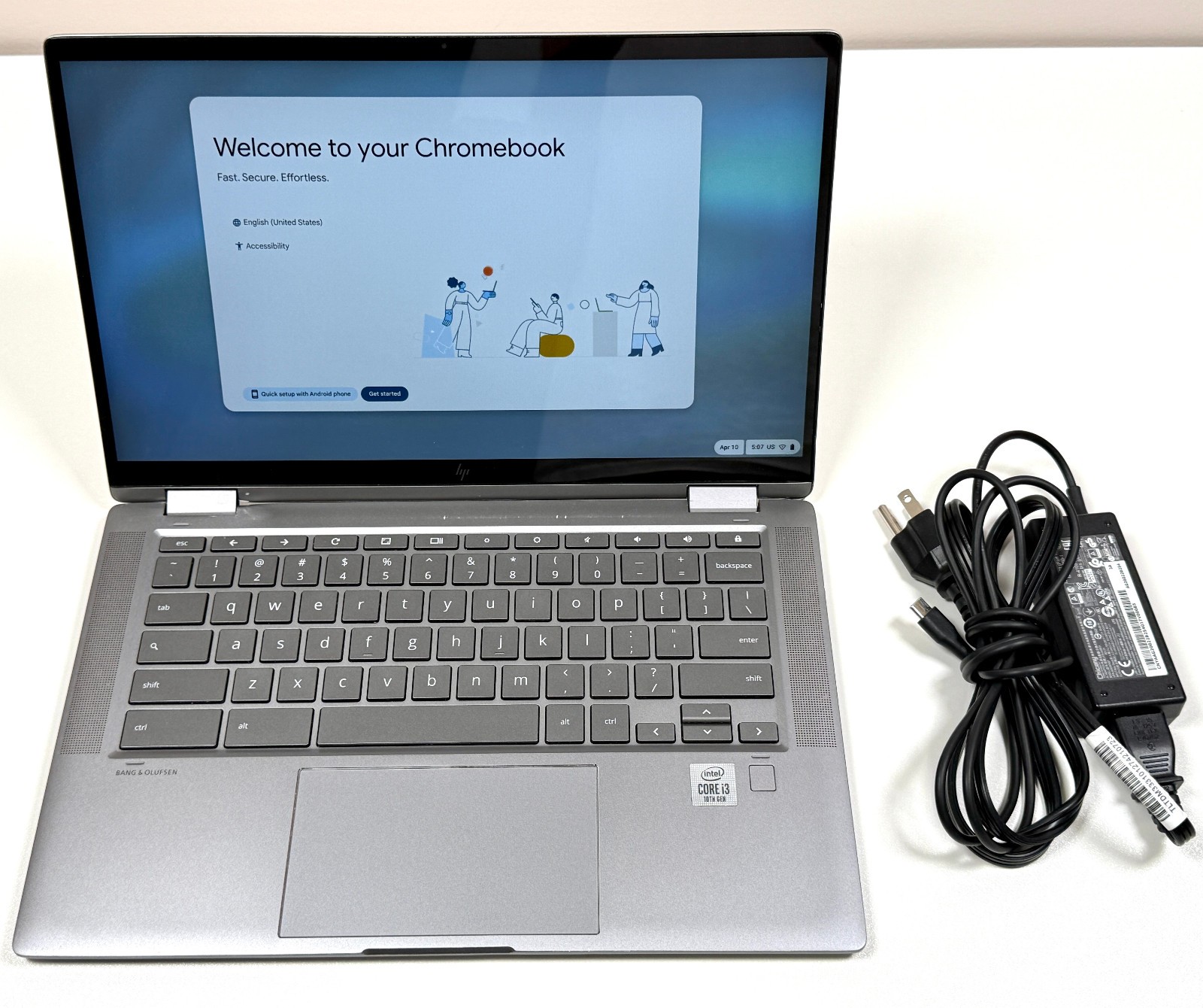 HP Chromebook x360 14c-ca0053dx 14″ Touch 2.1GHz i3-10110U 8GB RAM 64GB eMMC SSD