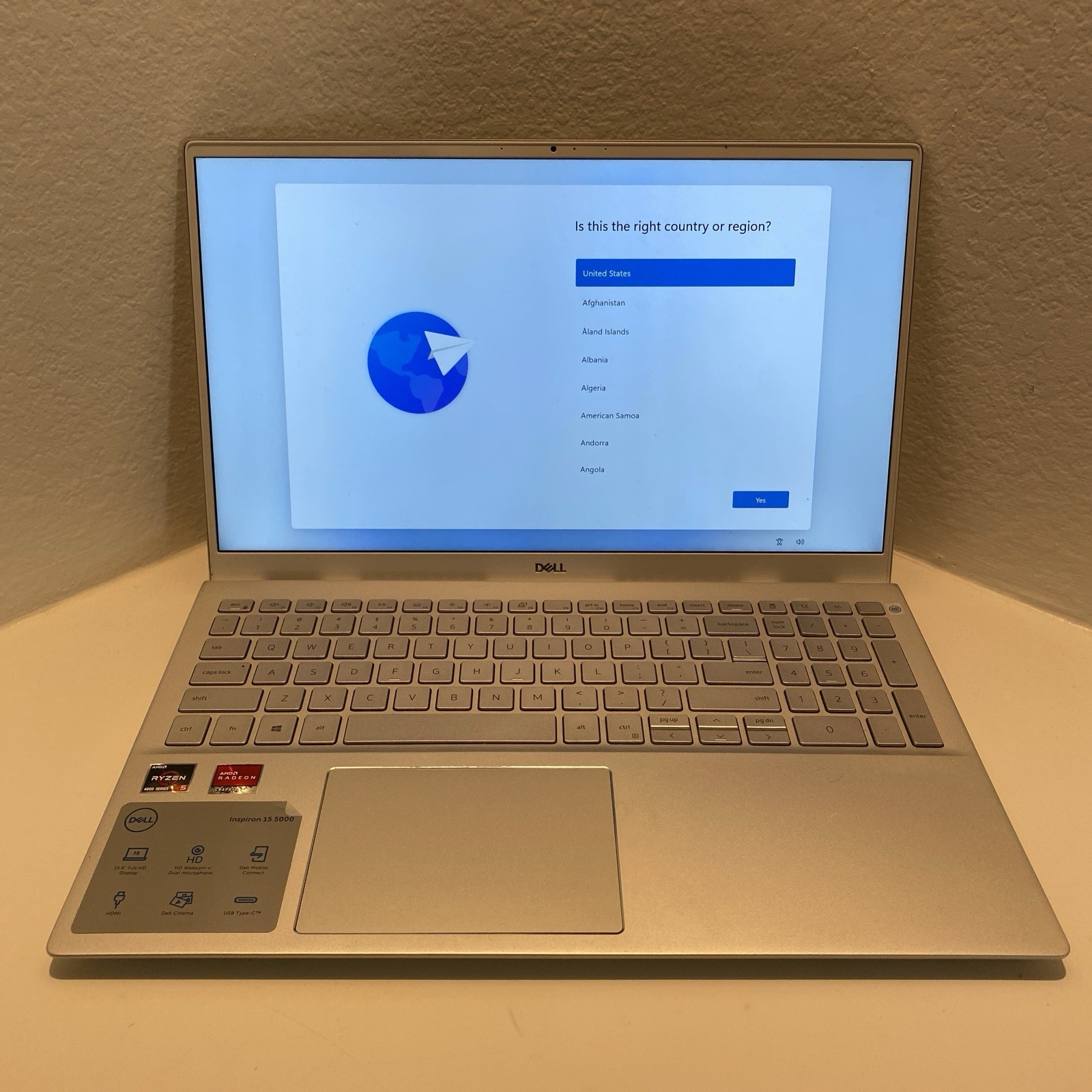 Dell Inspiron 15 5505 Ryzen Laptop Upgraded 16GB RAM 512GB M.2 SSD Lightly Used