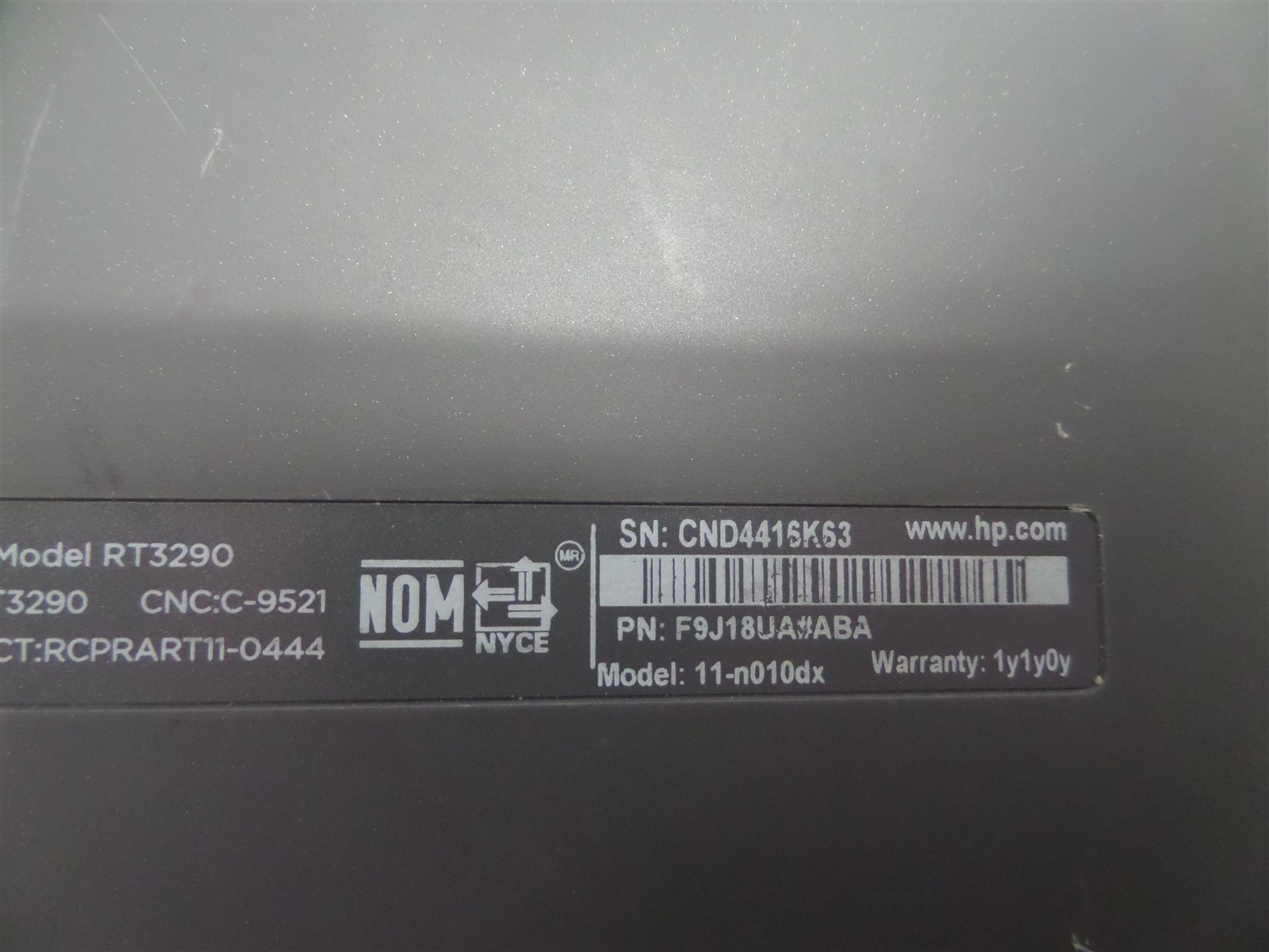 HP Pavilion x360 11-n010dx N3540 2.16GHz 4GB RAM 500GB HDD Win8.1 – Bad Batt.