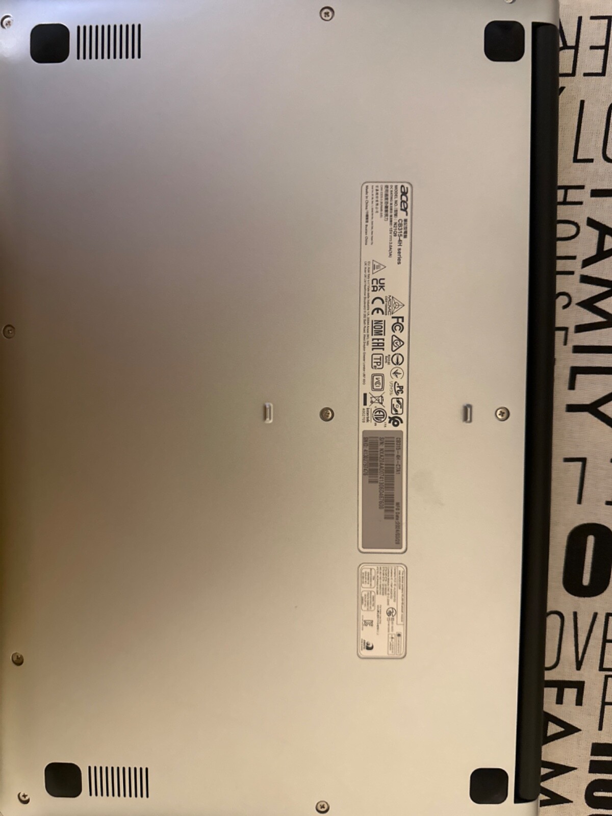 Acer Chromebook 315 15.6 inch Laptop Intel Processor N4500 4GB RAM 64GB eMMC Pur