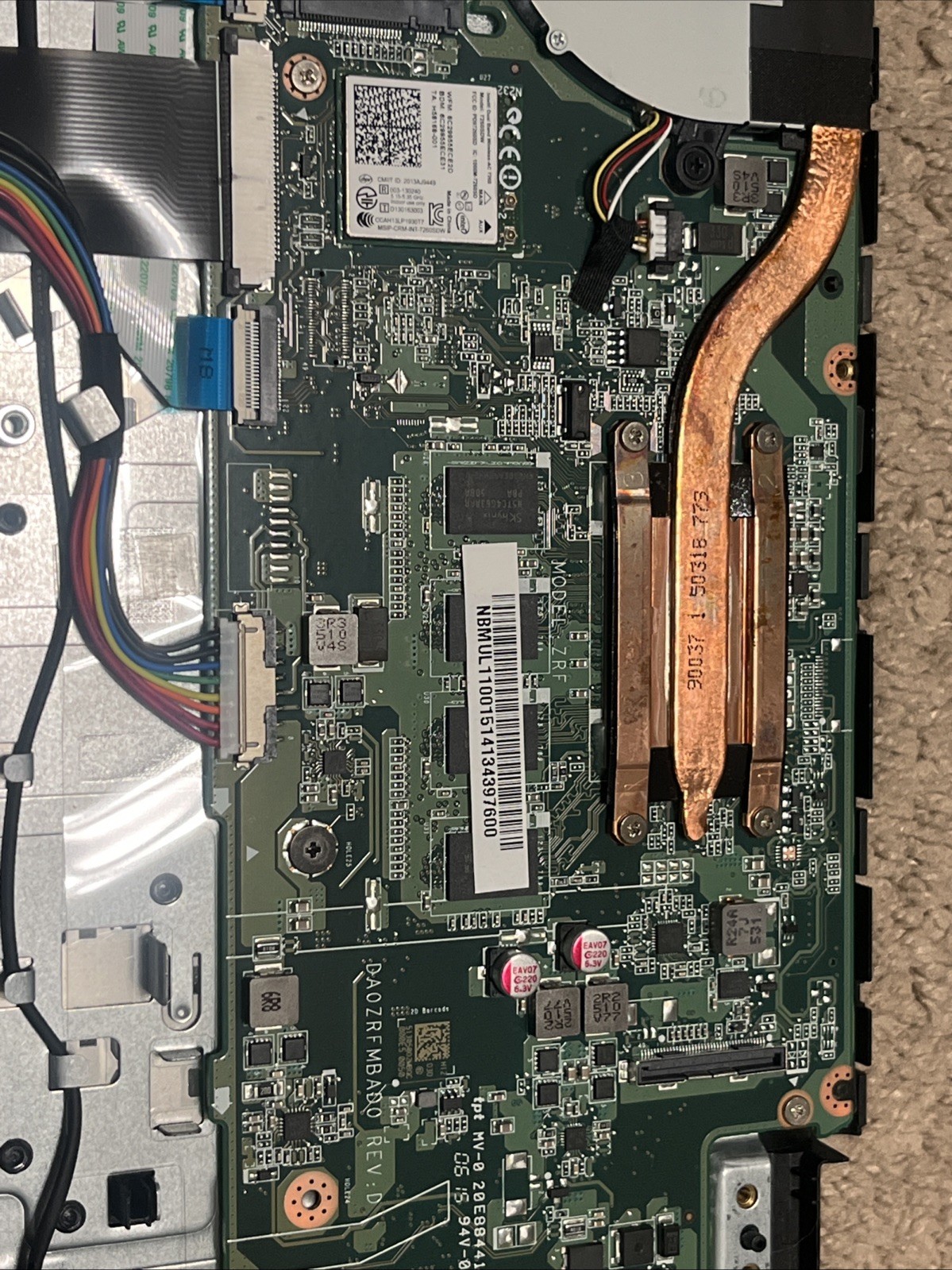 Acer Chromebook C910 C910-C37P CB5-571 Motherboard Intel Celeron 3205U 4GB @2L13