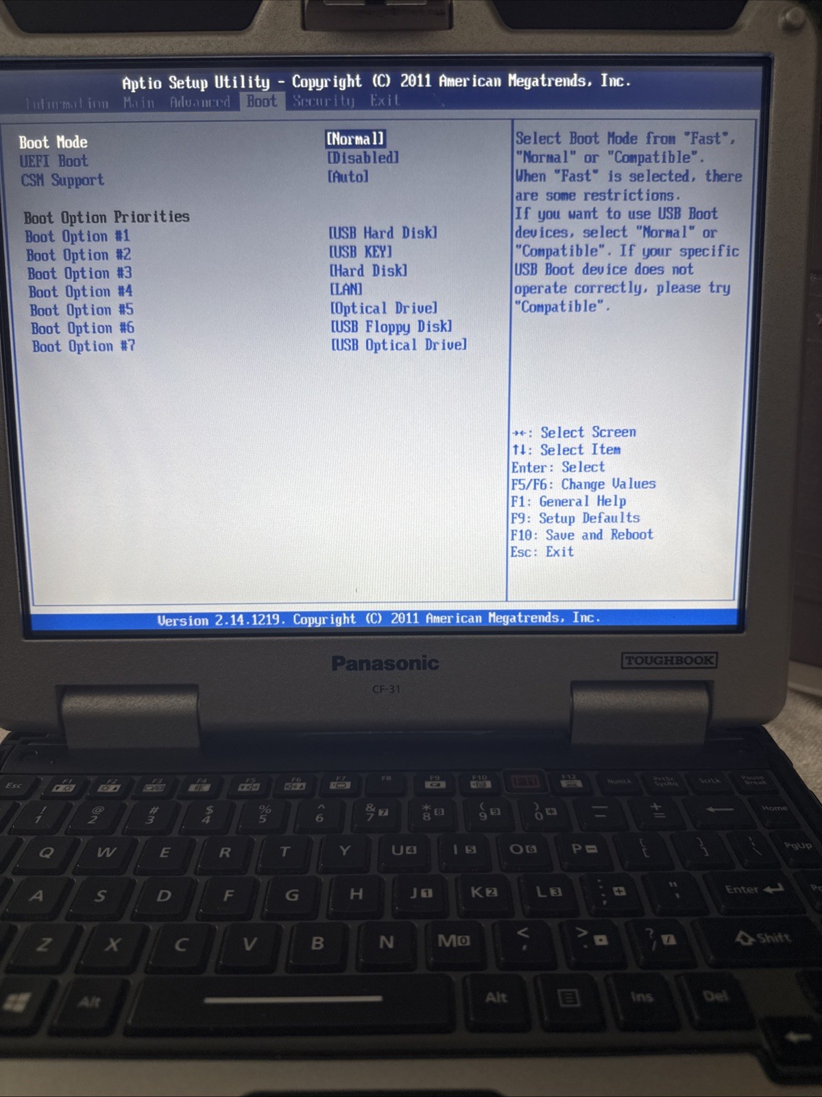 Panasonic Toughbook CF-31 MK4 i5-3340M 2.7GHz/8GB 128GB/NoOS/NoDVD/No AC Charger