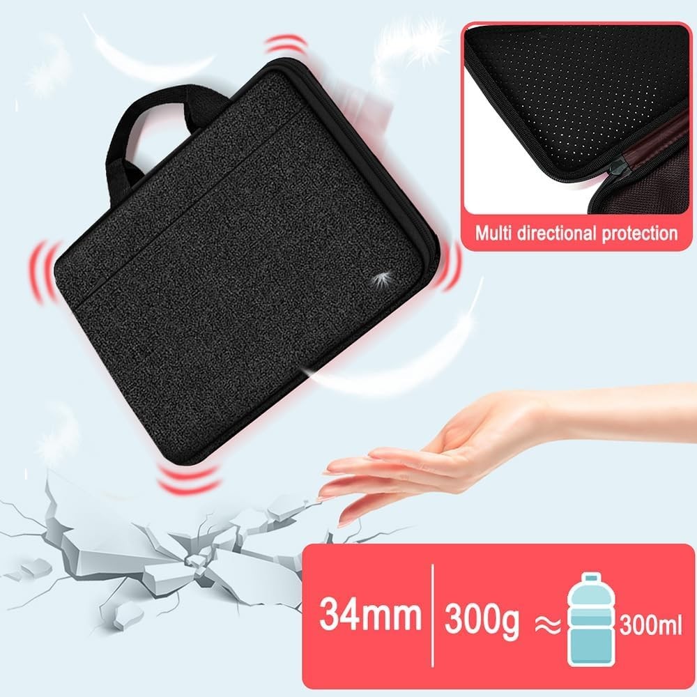 Laptop Case 13.3-14 inch Sleeve, Water-Resistant and Shockproof Bag for MacBook