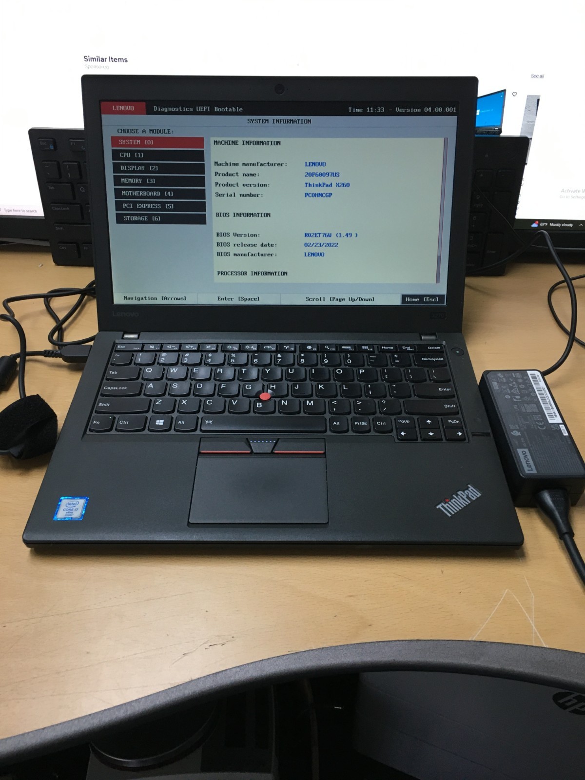 Lenovo ThinkPad X270 12.5″ (i7-6600U @2.60GHz 16GB RAM 256GB M2