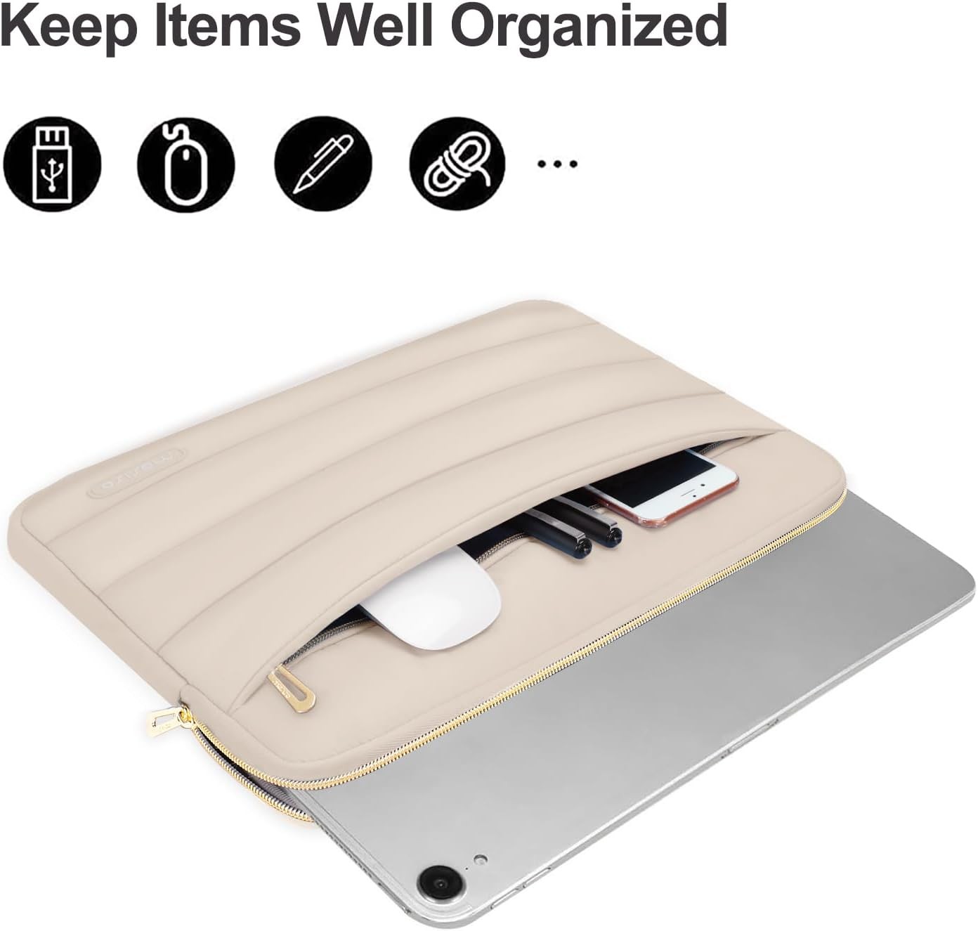 Tablet Sleeve Case for 9-11 inch iPad A16 2025, Air 11 M3 M2, Galaxy Tab S8/S9