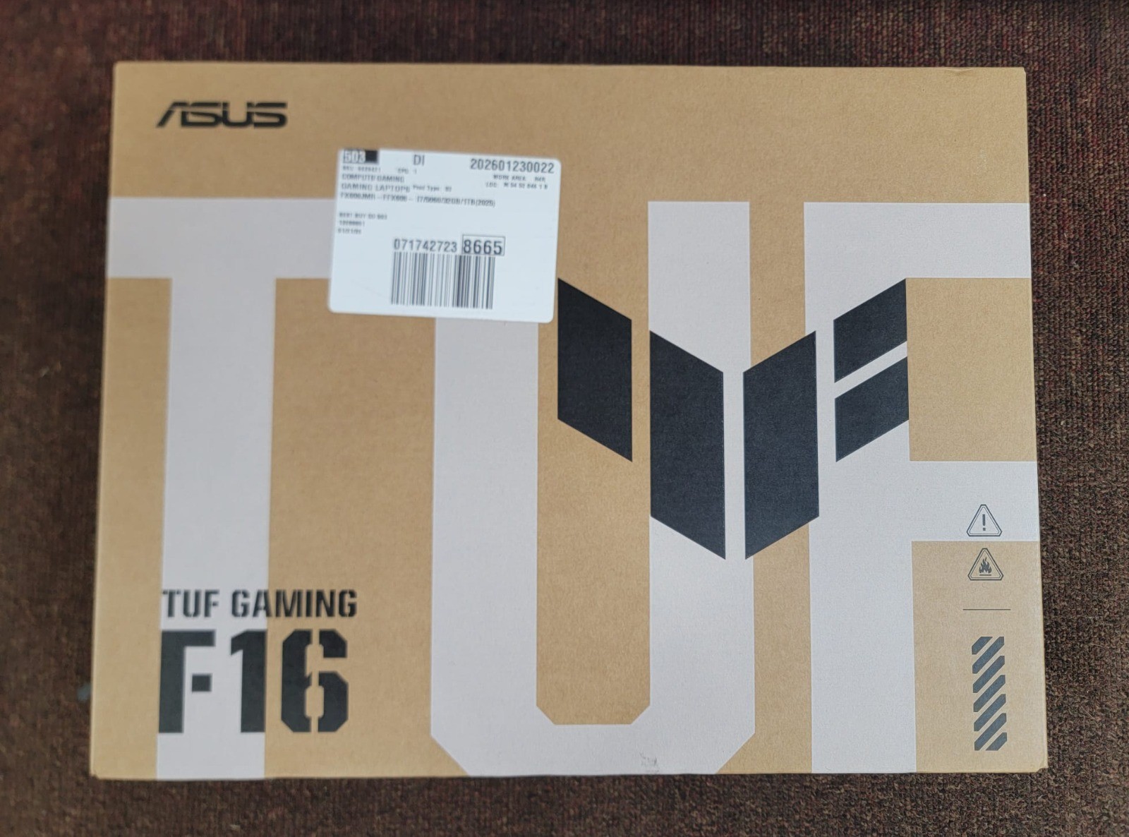 ASUS TUF F16 16in Intel i7 14650HX 32GB RAM 1TB SSD RTX 5060 – FREE FAST SHIP