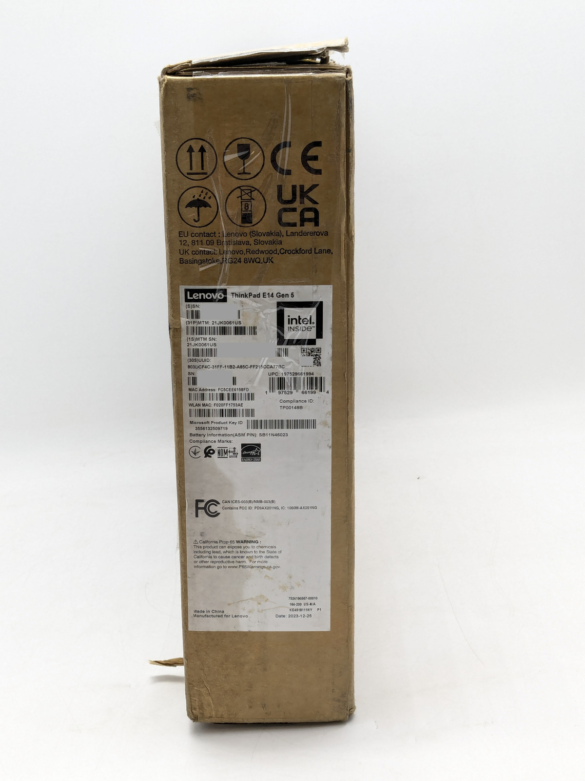 Lenovo ThinkPad E14 Gen 5 14″ i7-1355U 16GB DDR4 512GB SSD Windows 11 Home